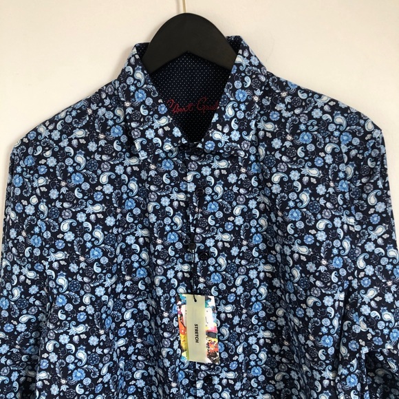 Robert Graham Men's Long Sleeve Button Down Shirt Sz. S Stretch Classic Fit - Picture 1 of 13
